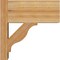 Ekena Millwork Funston Block Rough Sawn Outlooker, Western Red Cedar, 8"W x 16"D x 16"H OUT08X16X16FST05RWR - alternate 4